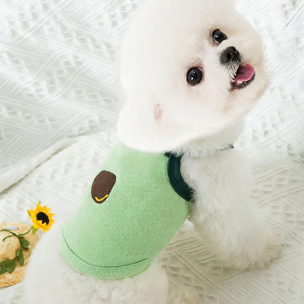 牛油果吊带小狗狗衣服夏季薄款泰迪宠物比熊猫咪小型幼犬春夏背心