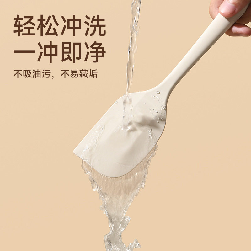 耐高温一体硅胶刮刀烘焙工具做蛋糕奶油抹刀刮板家用食品级炒菜铲