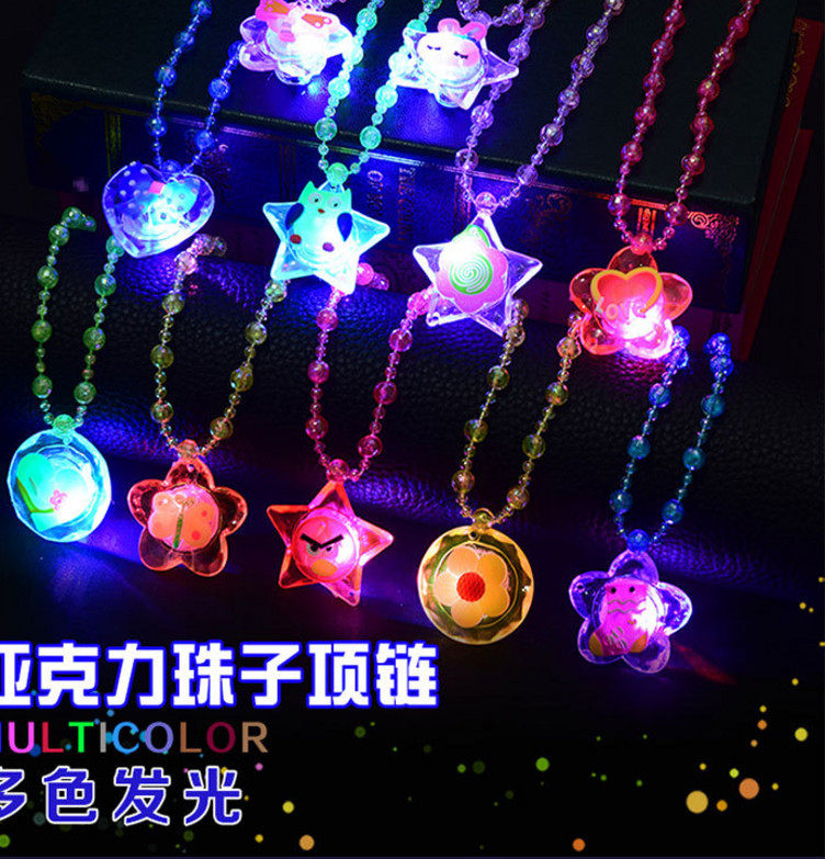 Pendant Stall luminescence Toys wechat Business Under the gift Flash Acrylic bead Necklacein the Toy/Childs/Puzzle/Building block/Model , Electronic/Light/Aerated/Tricky Toy , Glow Toys  category - from Buy2taobao.com to provide professional Taobao agent buy service