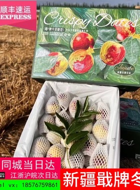 正宗现货戢牌新牛奶冬枣新鲜大枣当季水果枣子脆甜新疆库尔勒鲜枣