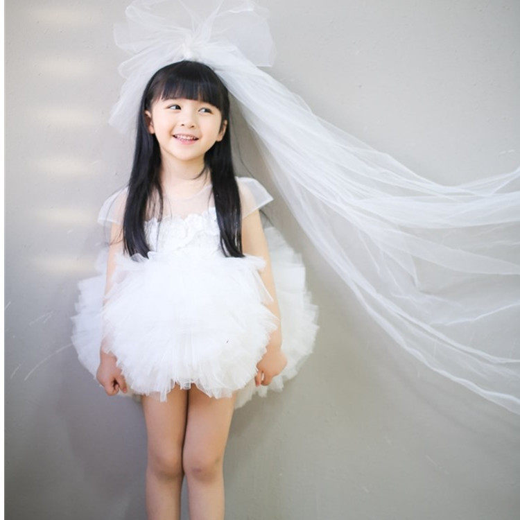 夏季爆款儿童节日演出服 女童韩版生日礼服连衣裙 花童蓬蓬公主裙