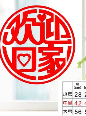 新房开盘楼盘装饰布置窗花贴纸