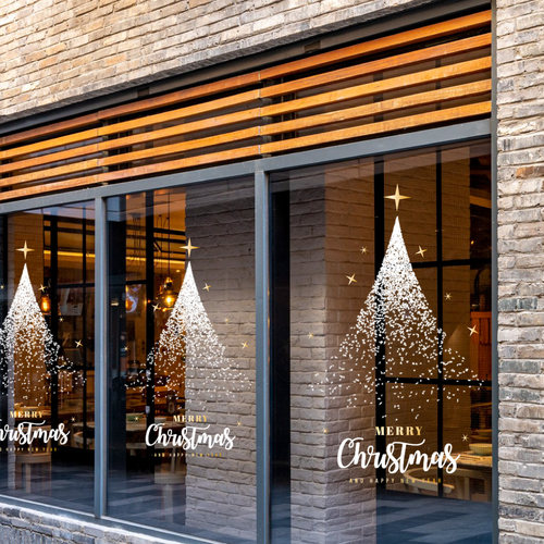 2026新年圣诞节装饰玻璃静电贴