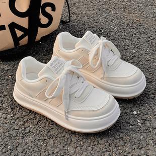 增高小白鞋女鞋新款2024爆款秋季鞋子ⅰns潮百搭小众运动板鞋