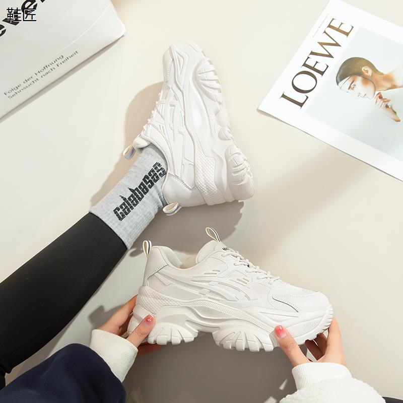 依依厚底老爹鞋女2022新款春秋