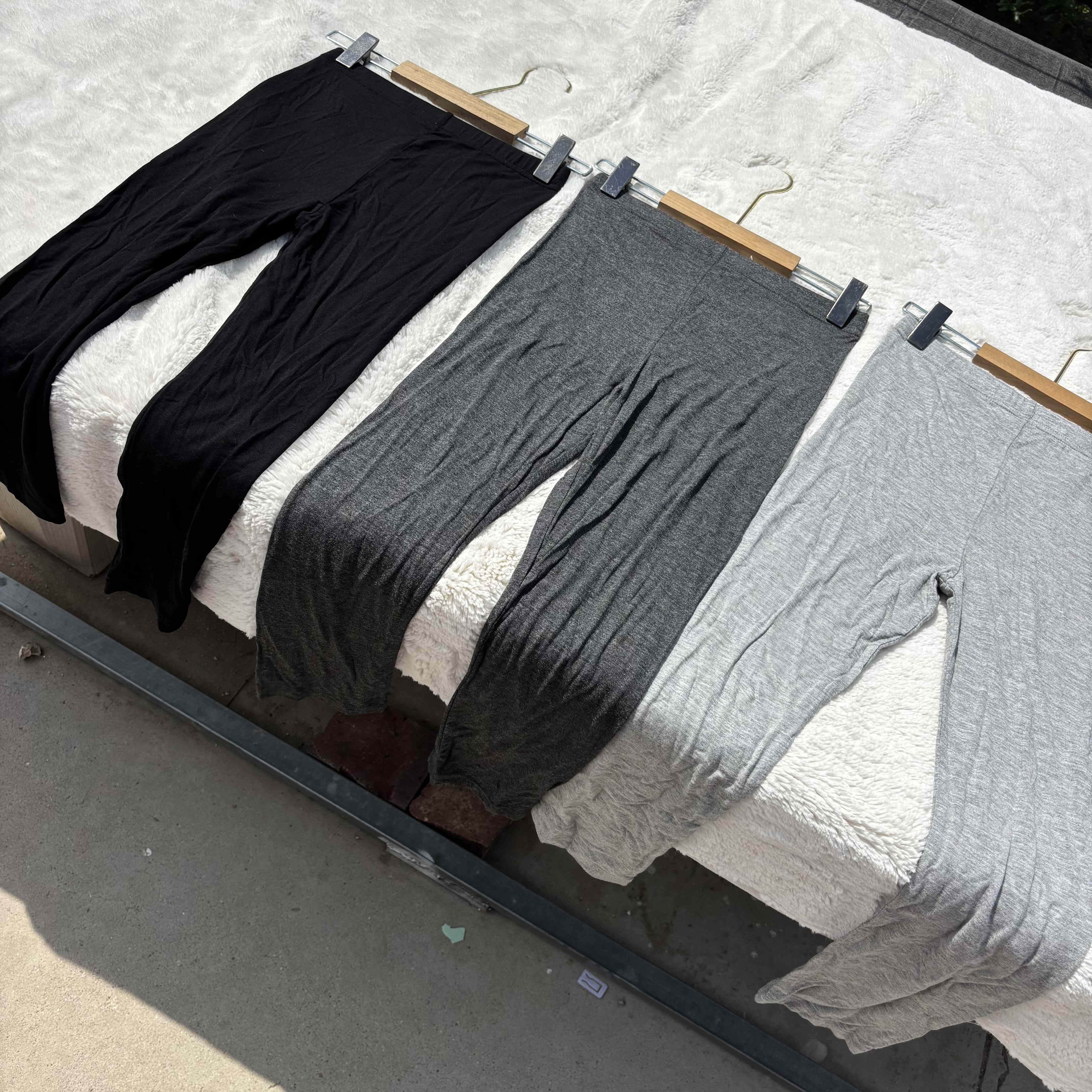 超软！外贸日单女童孩夏季薄款高弹丝滑莫代尔纯色打底裤家居睡裤