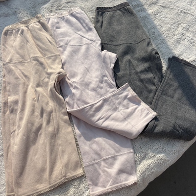 岛国单。超实用。外贸日单女士纯棉高腰打底裤护腰膝七分九分秋裤