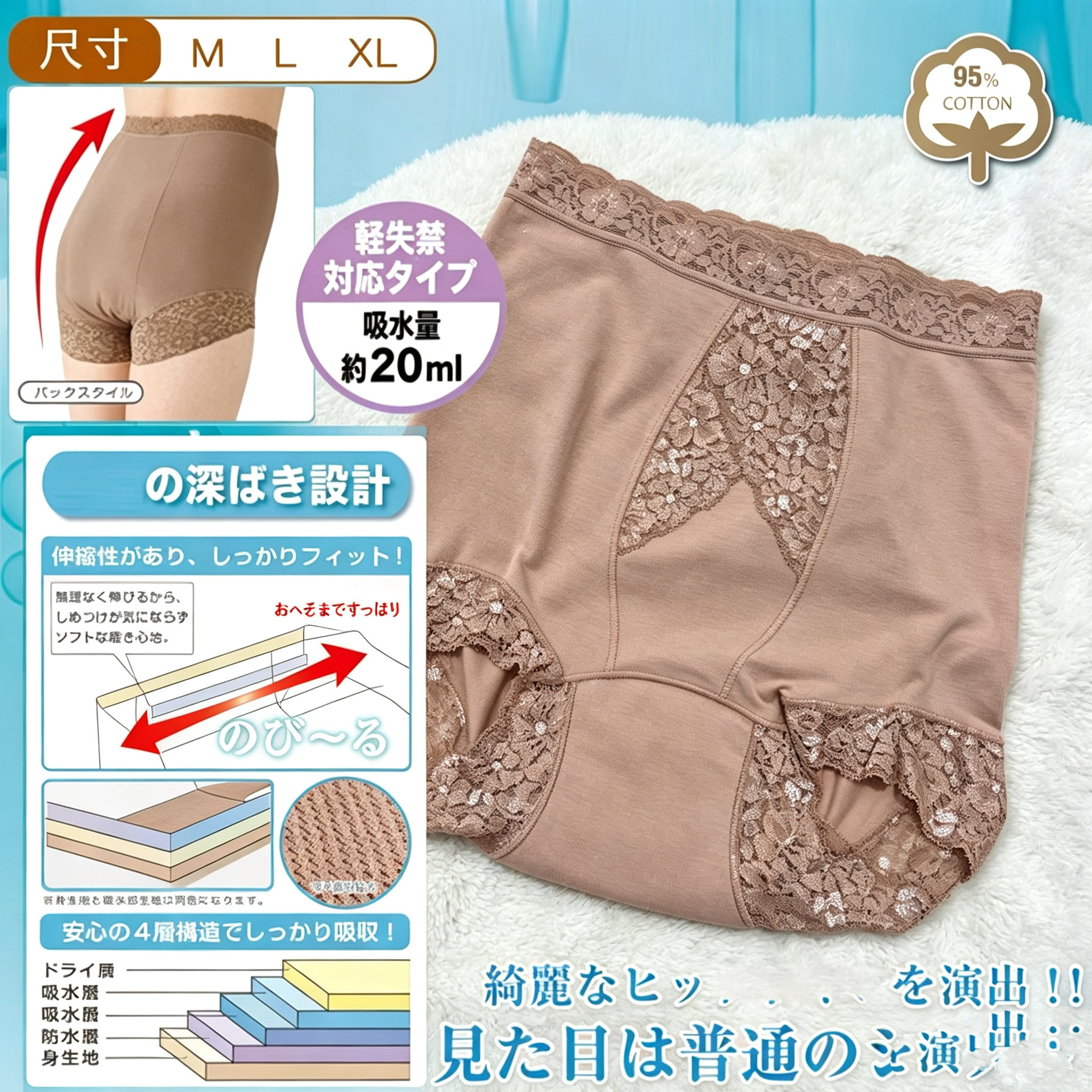95%棉!外贸日单女高腰收腹美体三角内裤 生理内裤平角防侧漏尿