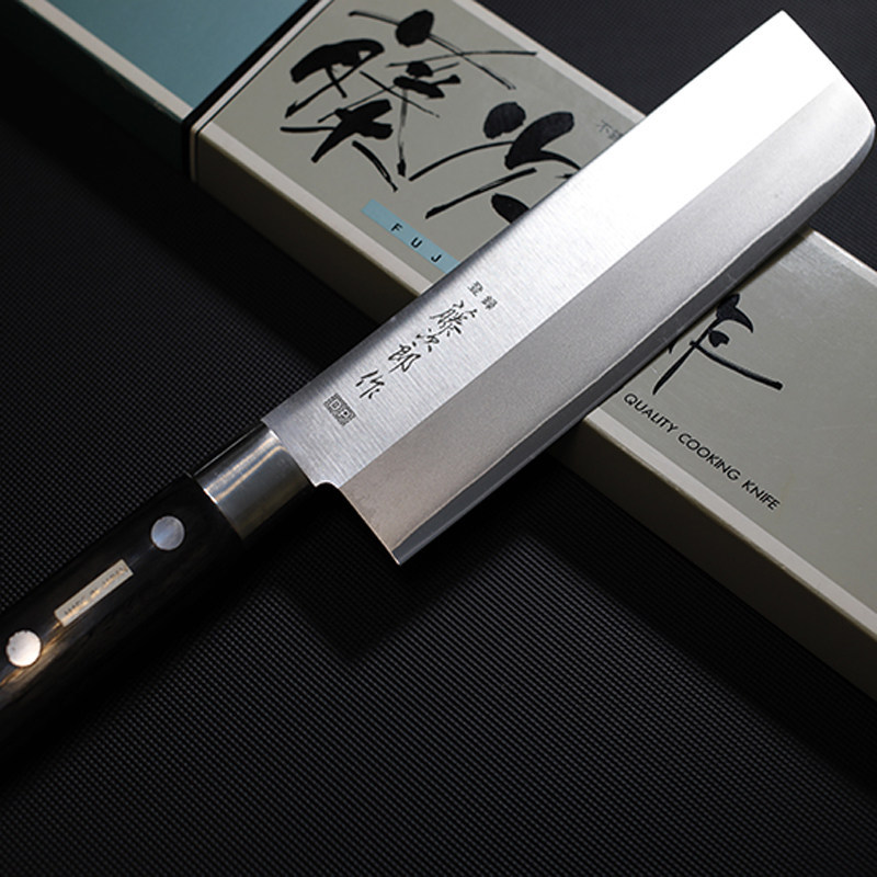 日本原装藤次郎厨刀菜刀牛刀三德薄刃325/326/327钴合金夹心钢