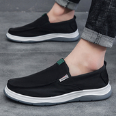 老北京布鞋 子 防滑软底百搭休闲爸爸鞋 男士 轻便舒适一脚蹬帆布男鞋