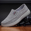 休闲轻便软底舒适鞋 透气爸爸鞋 男懒人一脚蹬中老年秋季 老北京布鞋