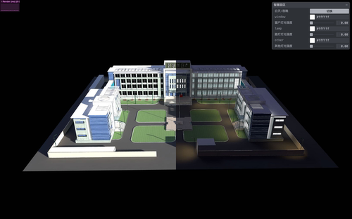 使用Three.js创建日夜数字孪生项目源码