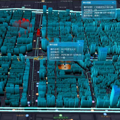 【源码】cesium 智慧城市/雷达扫描/路线移动/属性交互