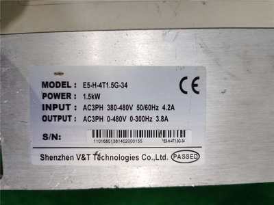 议价变频器E5H-4T1.5G-34 1.5KW 380V 拆机 包好