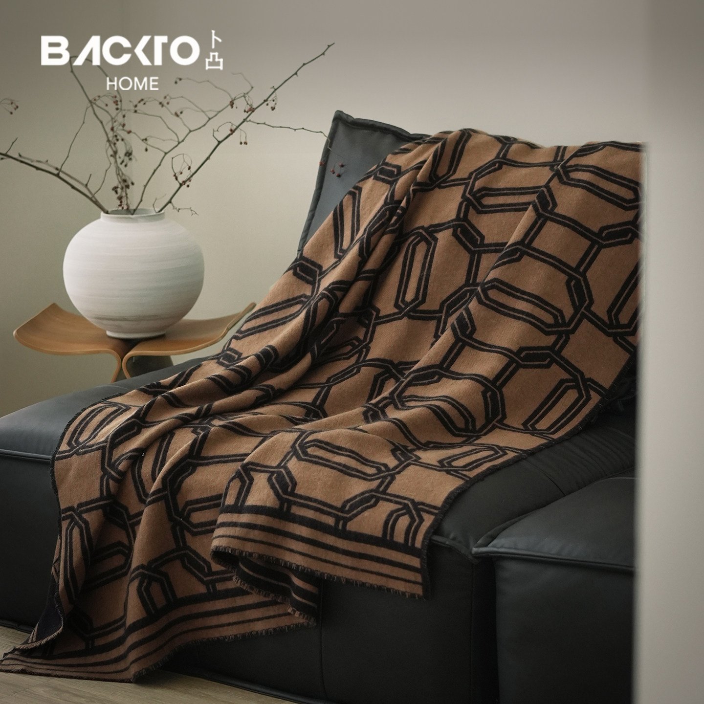 BACKTO卜凸2025新款沙发毯冬中古羊毛毯轻奢高级披肩毯子客厅盖毯,床上用品,休闲毯/毛毯/绒毯,淘宝优惠券,粉丝福利购,淘宝优惠卷
