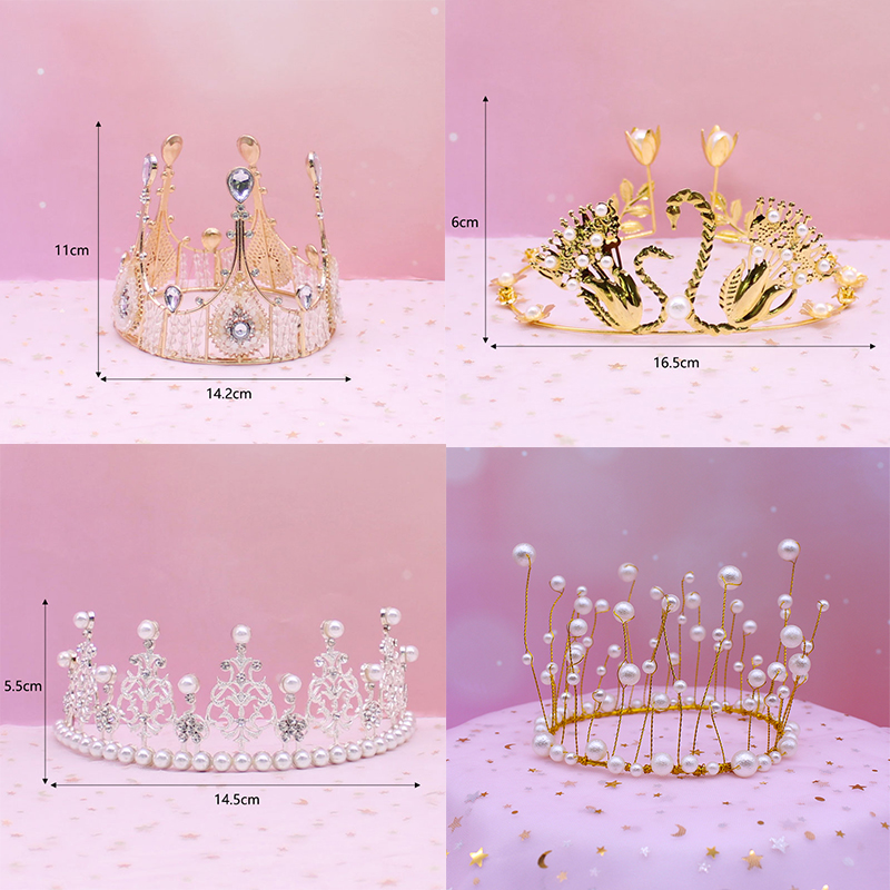 珍珠儿童派对少女烘焙蛋糕装饰