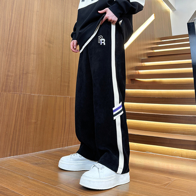 大童青少年卫裤潮流秋冬加绒长裤