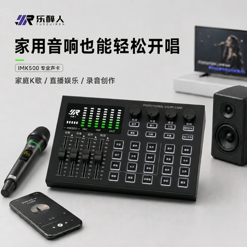 乐醉人IMK500外置声卡K歌直播