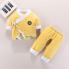 新生婴儿衣服秋冬薄棉初生加厚分体棉袄外穿棉衣外套宝宝棉服套装