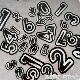数字DIY组合定制反光贴纸 风挡数字车身号码 摩托车头盔车手号码 贴