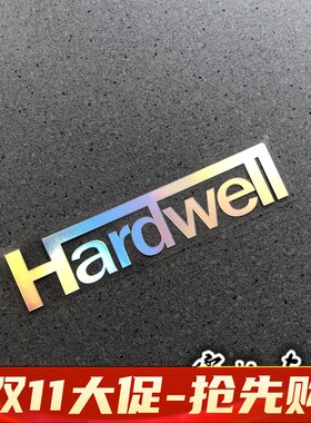 Hidh全球DJ冠军 HARDWELL全息周边贴纸行李箱电脑踏板电单车贴纸
