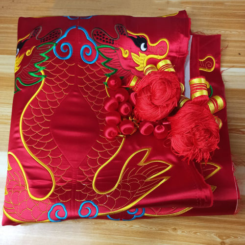 40厘米龙绣片庆阳香包绣片半成品刺绣花自己做手工diy龙型材料包