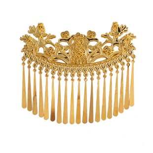 汉服头饰明制流苏后压配饰古装步摇唐风发冠压鬓发夹古风敦煌发饰