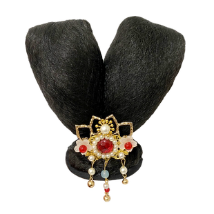 古风汉服头饰儿童表演饰品敦煌飞天演出发饰仙女发包古装配饰女童