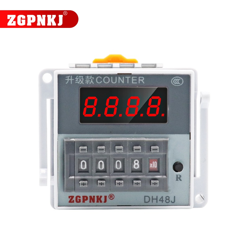 数显电子计数器DH48J-8A光电开关传感器NPN计数继电器8脚220V24V