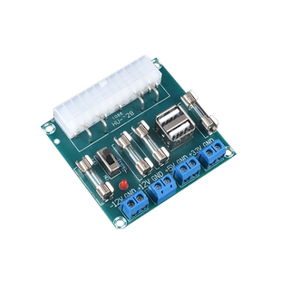 HU-M28 台式机电脑电源转接板 atx取电板引出模块供电输出接线柱