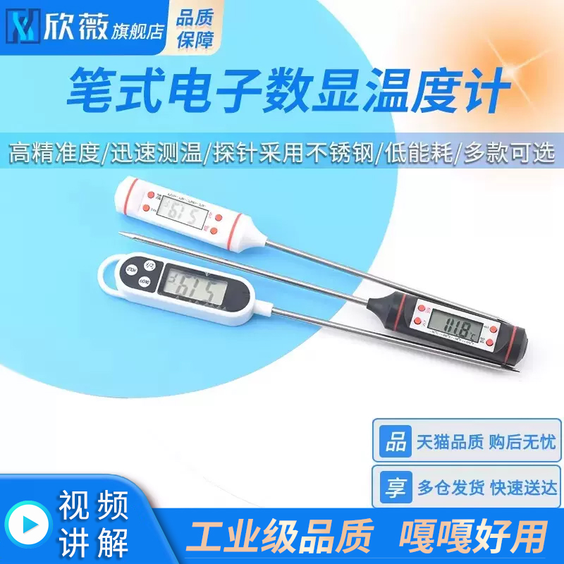 探针式温度计TP101笔式数显