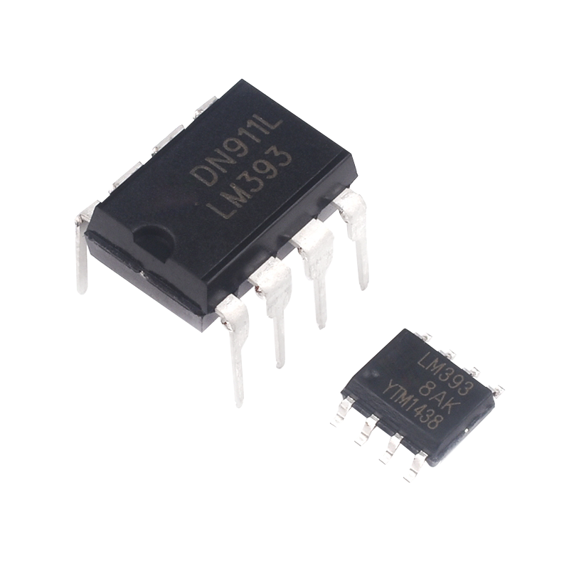LM393 N/P LM393DR SOP-8 电压比较器 芯片IC DIP-8 双比较器芯片