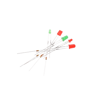 排插插座指示灯灯珠3mm/5mm发光二极管220v电源氖灯带电阻257方形