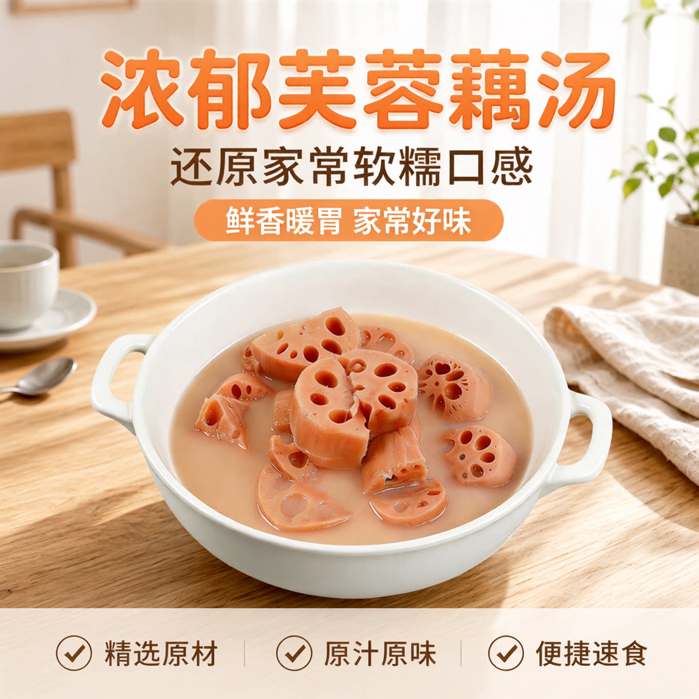 翘嘴以盼芙蓉藕汤速食莲藕汤包图片