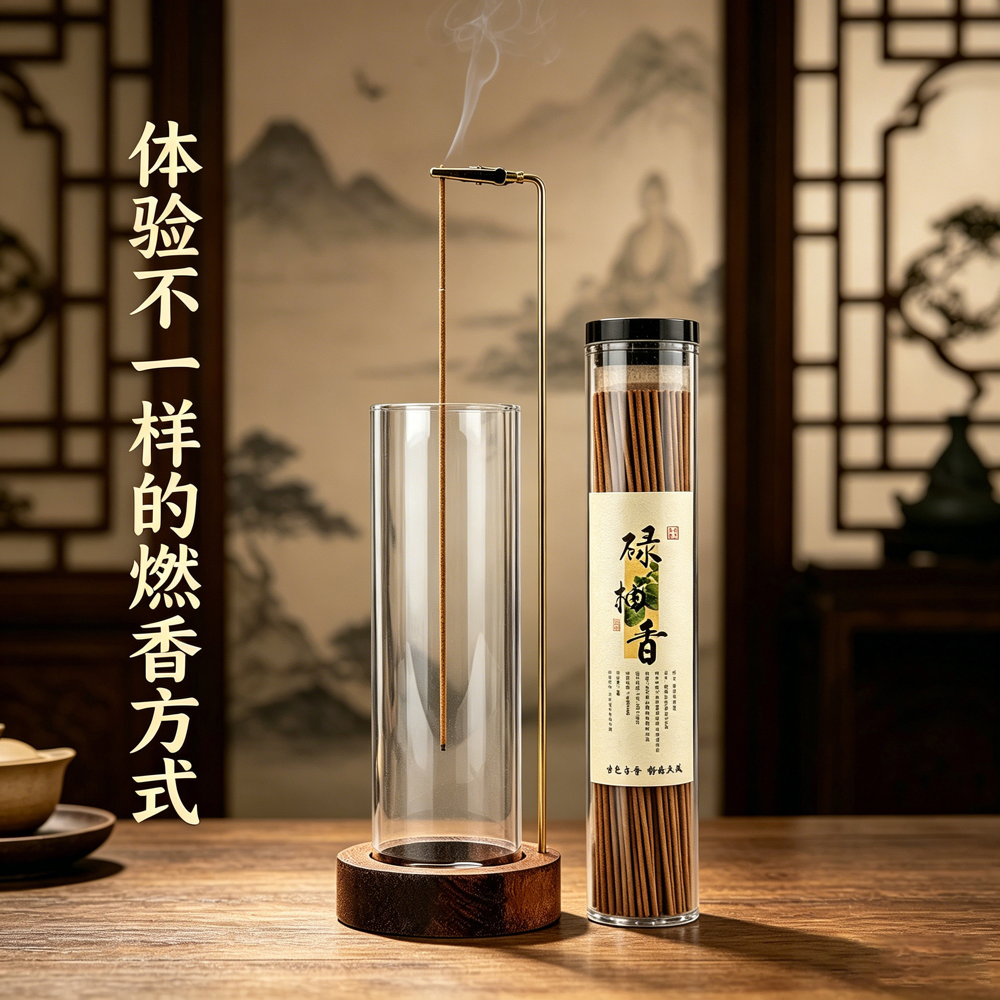 倒置玻璃倒挂线香香炉防飞灰玻璃香薰香料