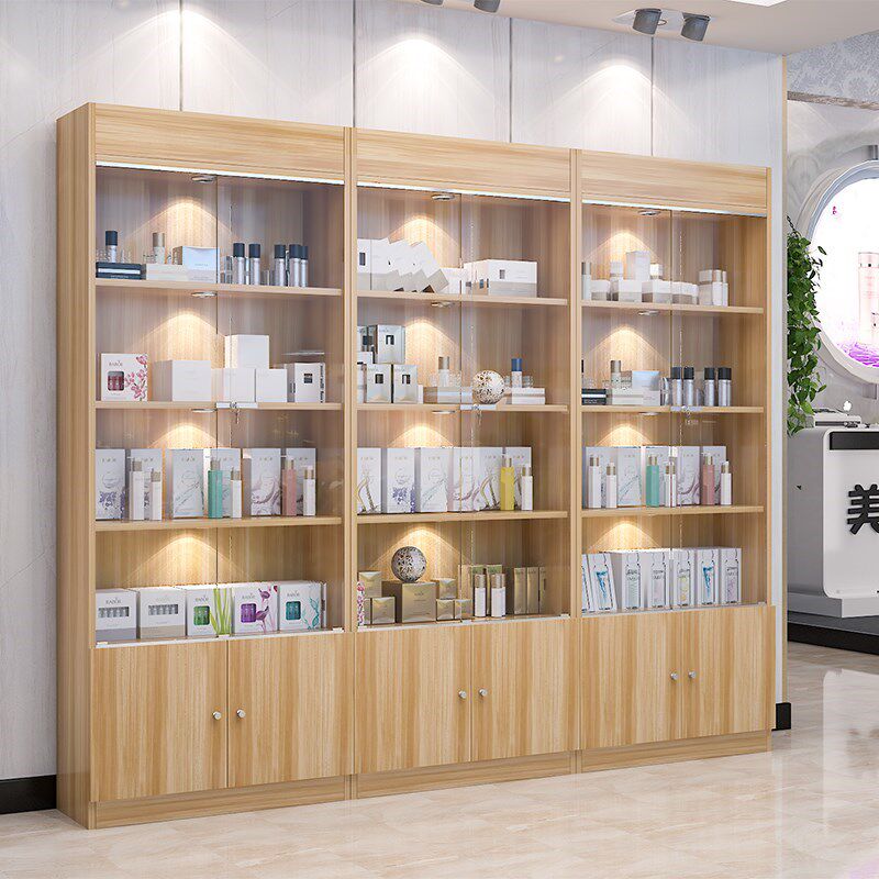 韩国门带锁化妆品货架货柜陈列柜模型展柜带灯礼品柜带锁 培训班在类目 商业/办公家具, 货架/展柜, 精品展柜/陈列柜中 - 来自Buy2taobao.com提供专业的淘宝代购服务