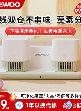 大宇无线双仓果蔬清洗机净化器多功能食材净化器蔬果洗菜机QX9