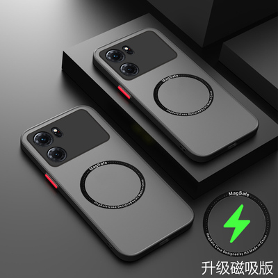 OPPOK10透明磨砂手机壳新款磁吸