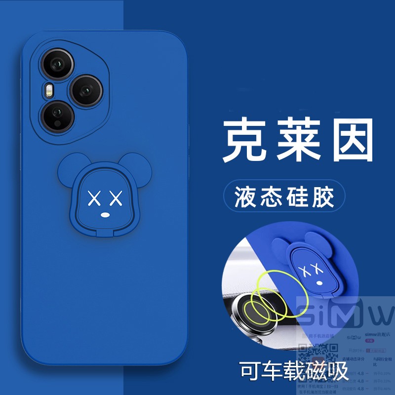 适用于华为荣耀400Pro手机壳honor400pro液态硅胶保护套5G版全包镜头防摔DNP一AN00暴力熊ANOO磁吸4OOpor新款