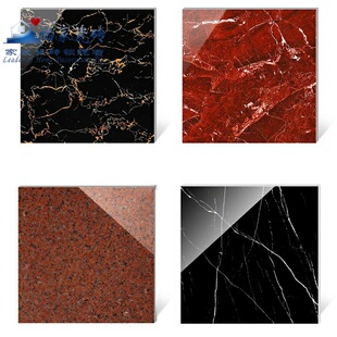 深色全抛釉1000X1000瓷砖客厅卧室黑白根黑金花酒店KTV红麻石地砖