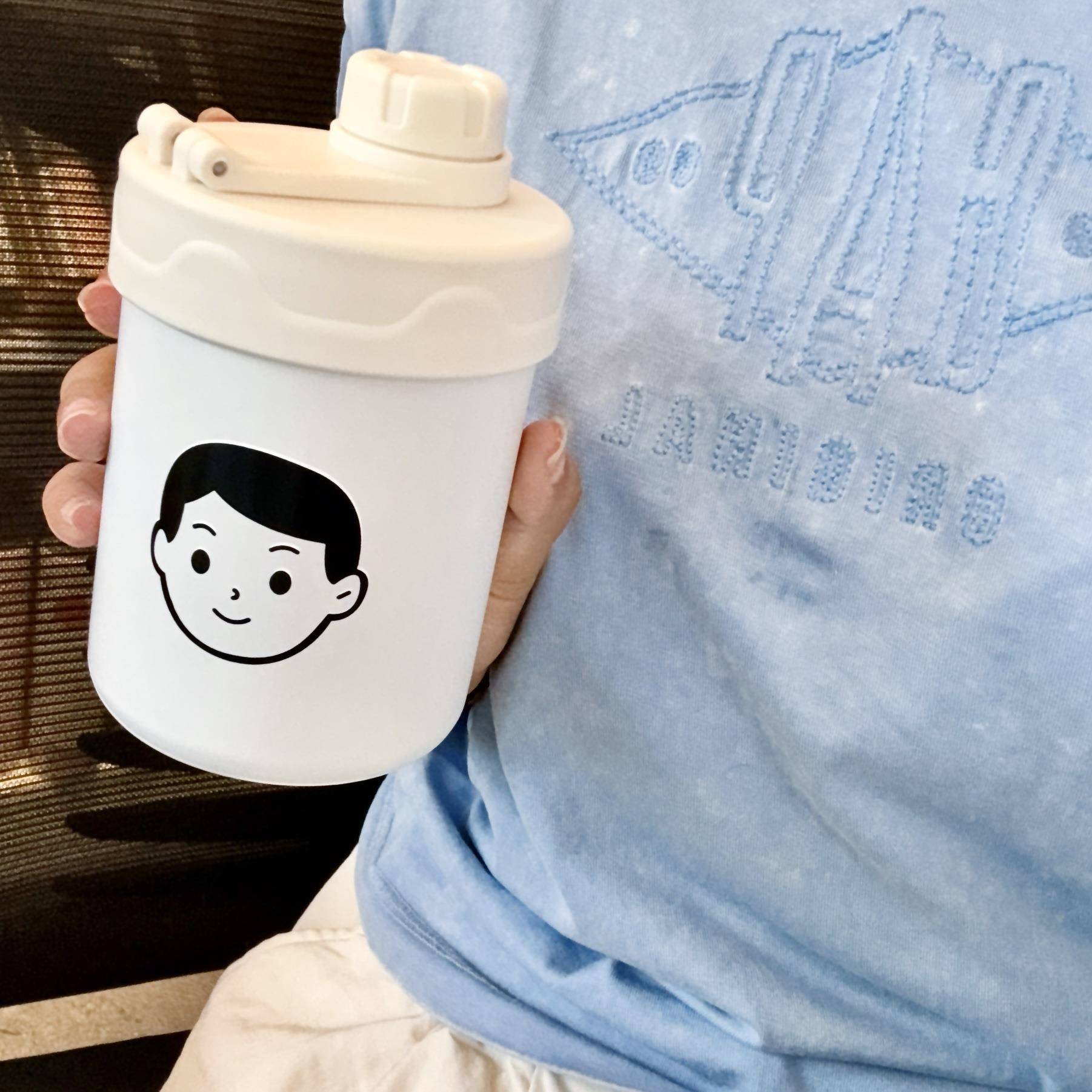 可爱情侣随手杯新款水杯高颜值网红男生女生便携双饮咖啡杯保温杯