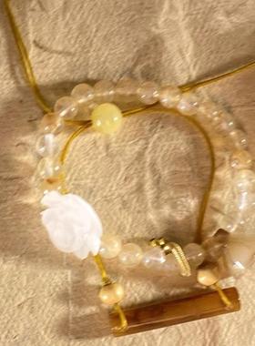 盛夏花开~新中式民族风山茶花串珠手链精致小众轻奢情侣手串女款