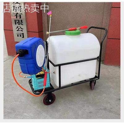 厂家消毒推车式手推式电动打药机高压农用汽油动力喷雾器打药车