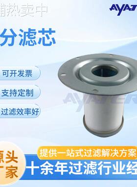 卅亚过滤螺杆机压缩机油分芯 2901196300充气泵油气分离器滤芯