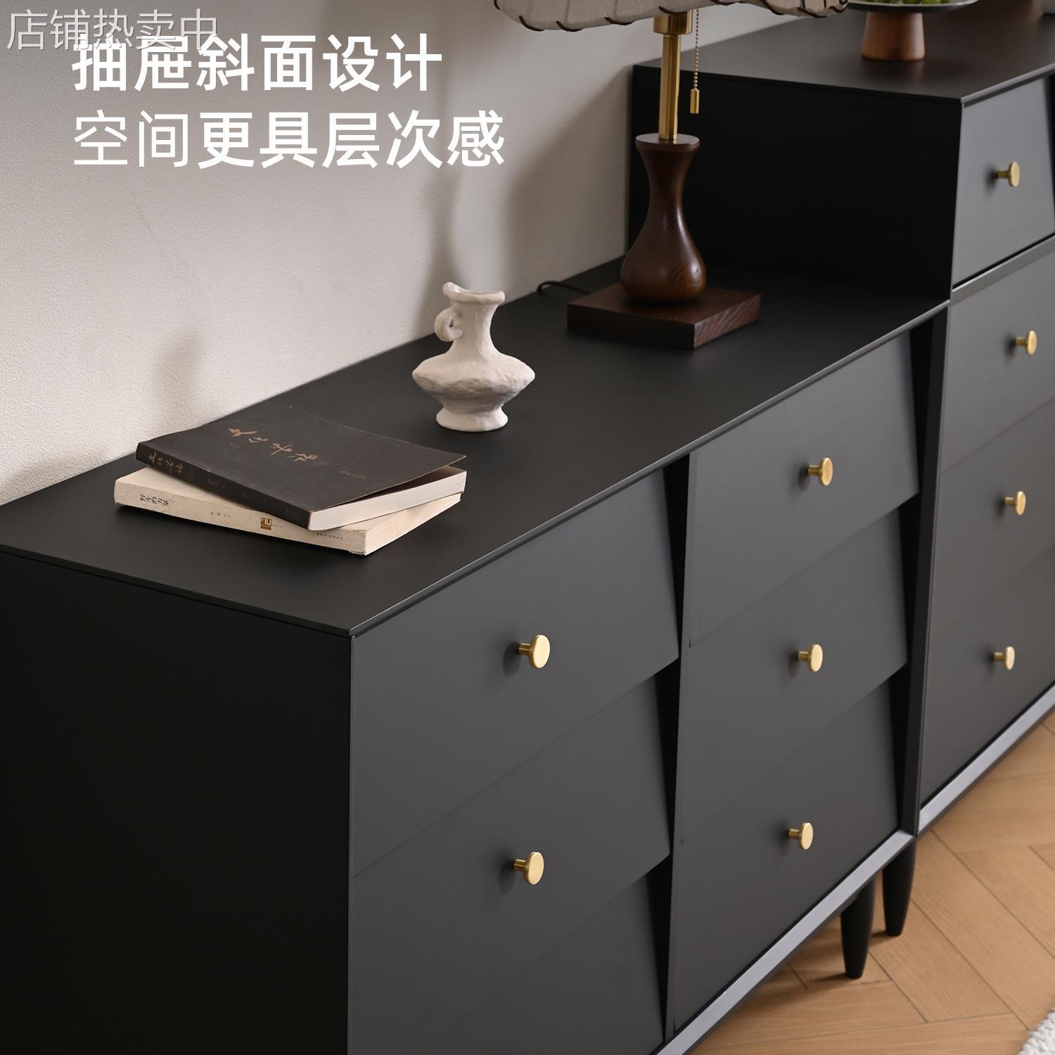 贝塔储物柜 斗柜实木简约现代家用抽屉柜卧室收纳五斗新款