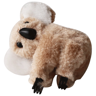 可爱考拉发夹女秋冬抓夹抖音网红侧边发卡头饰川野毛绒树袋熊夹子