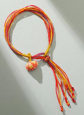 端午节礼物五彩绳长命缕手链儿童小粽子幻彩鱼尾五色线千丝绳手绳