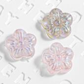 海蒂30颗冰美人五瓣花花朵串珠手链手机链钥匙扣配件珠子散批