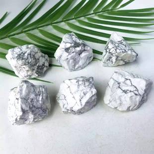 厂家天然水晶白松石原石菱镁矿扩香石香薰石消磁石矿物摆件石