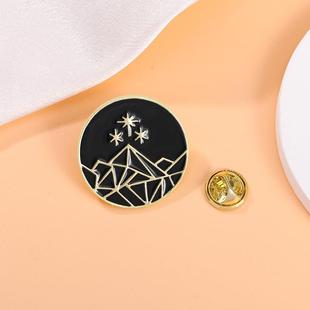 卡通滴油合金胸针几何图案三体三个太阳衣服装饰书包配饰金属徽章